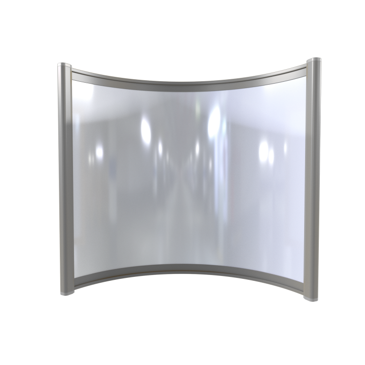 GRADE A1 - Far Infrared Heater White Curved Panel Aluminium 400W - 550 x 500mm
