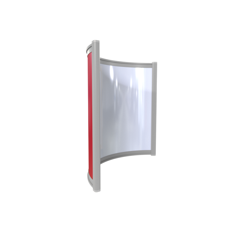 GRADE A1 - Far Infrared Heater White Curved Panel Aluminium 400W - 550 x 500mm