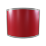 GRADE A1 - Far Infrared Heater White Curved Panel Aluminium 400W - 550 x 500mm