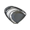 Outdoor Foldable Hanging Egg Chair in Grey Rattan - Holly