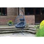 Outdoor Foldable Hanging Egg Chair in Grey Rattan - Holly