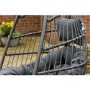Outdoor Foldable Hanging Egg Chair in Grey Rattan - Holly