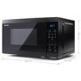 Refurbished 20L 800W Solo Microwave - Black