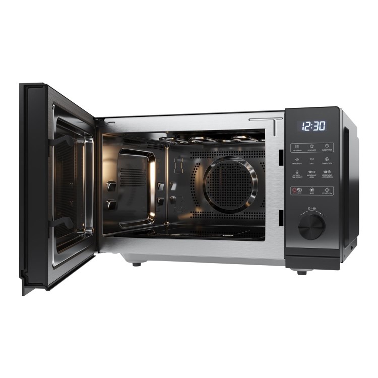 Refurbished Sharp YCGC52FUB 25L 900W Digital Flatbed Combination Microwave Oven Black