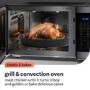 Sharp 42L Freestanding Combination Microwave Oven & Grill - Black Steel