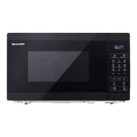 Sharp 20L Freestanding Digital Microwave & Grill - Black