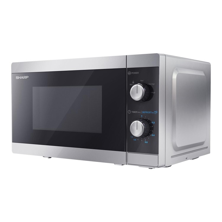 Sharp 20L 800W Solo Microwave Oven - Silver