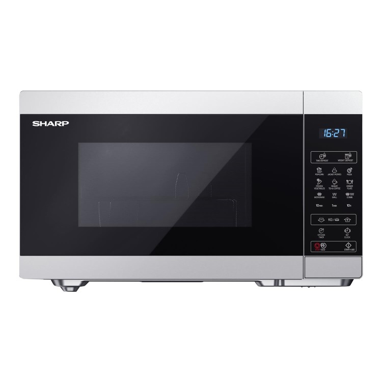 Refurbished Sharp YCMS02US 20L With Grill 800W Digital Microwave Silver