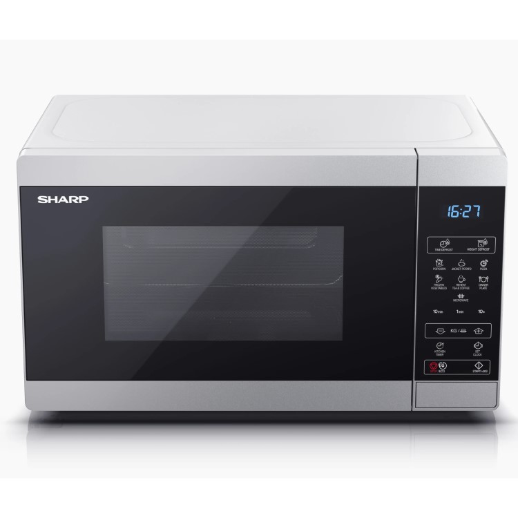 Refurbished Sharp YCMS02US 20L With Grill 800W Digital Microwave Silver