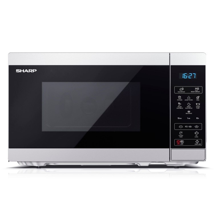 Sharp 20L Freestanding Digital Solo Microwave - Silver
