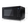 Sharp 25L 900W Digital Solo Microwave - Black