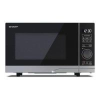 Refurbished Sharp YCPS204AUS 20L 700W Freestanding Solo Microwave Oven Silver