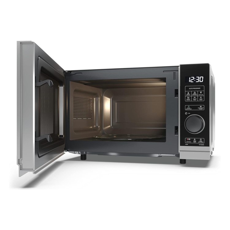 Refurbished Sharp YCPS204AUS 20L 700W Freestanding Solo Microwave Oven Silver