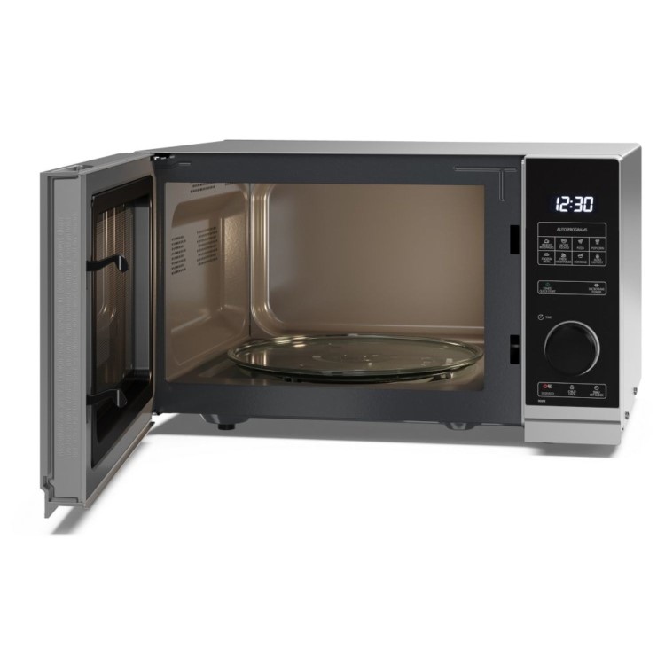 Sharp YC-PS254AU-S 25L 900w Solo Microwave – Silver 10 Power Levels & Auto Defrost