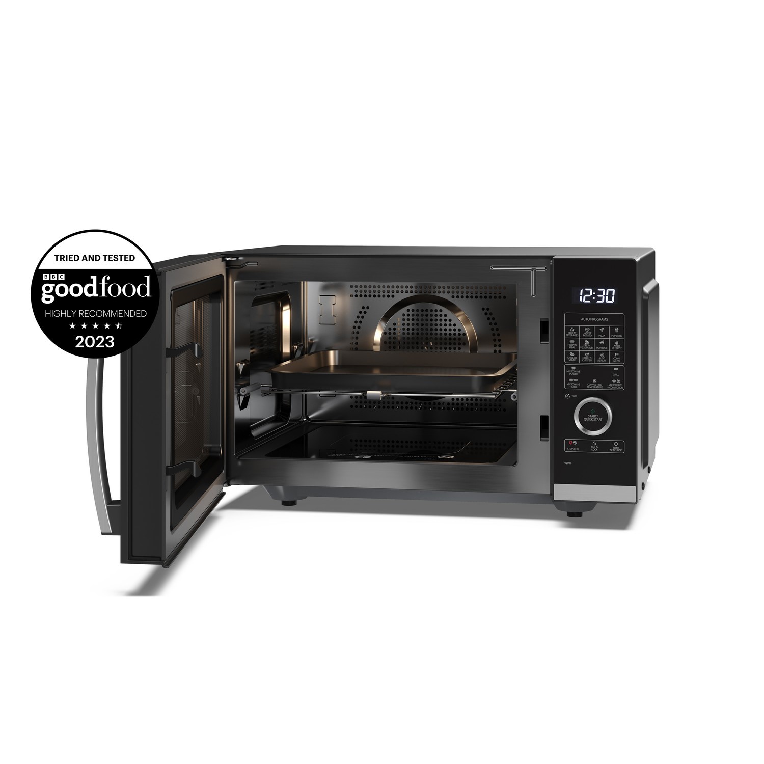 Refurbished Sharp 25L Digital Combination Flatbed Microwave Black