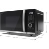 Refurbished Sharp YCQC254AUB 25L 900W Digital Combination Flatbed Microwave Black