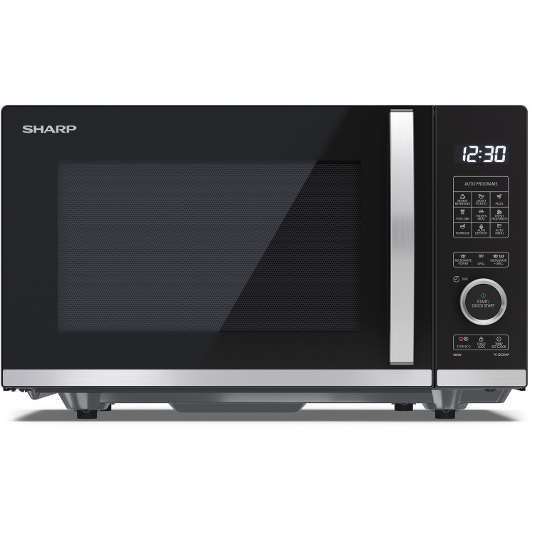 Sharp 20L Freestanding Flatbed Microwave & Grill - Black
