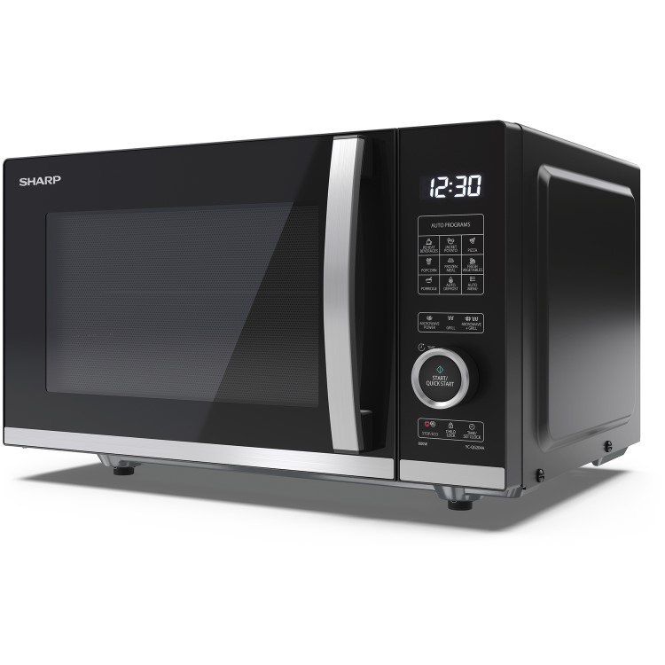 Sharp 20L Freestanding Flatbed Microwave & Grill - Black