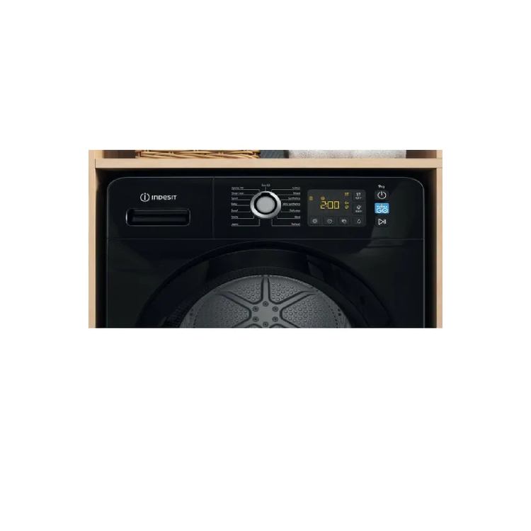 Indesit Push&Go 9kg Heat Pump Dryer - Black