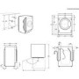 Refurbished Zanussi Z712W43BI Integrated 7KG 1200 Spin Washing Machine