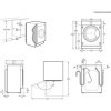 Refurbished Zanussi Z716WT83BI Freestanding 7/4KG 1600 Spin Washer Dryer