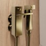 GRADE A1 - Brushed Brass Thermostatic Douche Shower / Bidet Shower Spray Kit - Zana