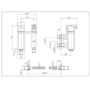 GRADE A1 - Brushed Brass Thermostatic Douche Shower / Bidet Shower Spray Kit - Zana