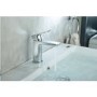 Grade A1 - Chrome Bath and Basin Tap Set with Basin Waste- Zana