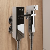 GRADE A1 - Chrome Thermostatic Douche Shower / Bidet Shower Spray Kit - Zana
