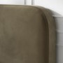 Khaki Green Velvet Double Bed Frame - Zara