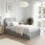Grey Fabric Single Ottoman Bed Frame - Zara