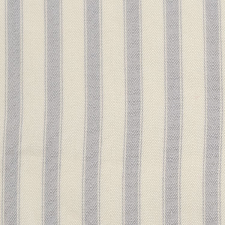 Cream and Grey Striped Double Ottoman Bed With Curved Headboard - Zara