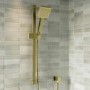 ONLY OPENED - Brushed Brass Shower Slide Rail Kit - Zana