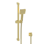 ONLY OPENED - Brushed Brass Shower Slide Rail Kit - Zana