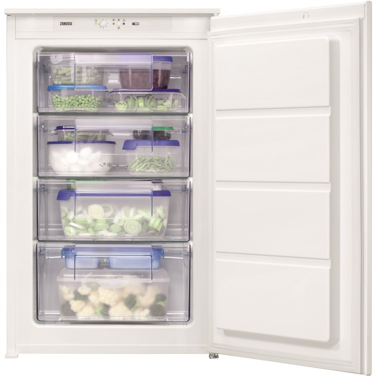 Zanussi ZBF11421SV In-Column Freezer - Sliding Rail - 88cm Height - White