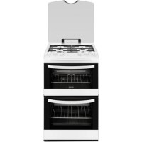 Zanussi ZCG43000WA Avanti 55cm Double Oven Gas Cooker - White