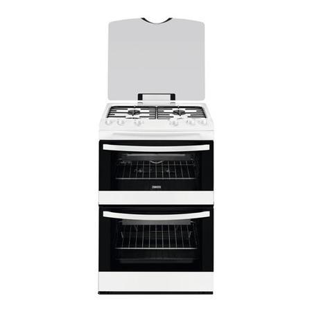 Zanussi ZCG63010WA 60cm Double Oven Gas Cooker - White