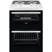 Zanussi ZCG63050WA 60cm Double Oven Gas Cooker - White Zanussi ZCG63050WA 60cm Double Oven Gas Cooker - White