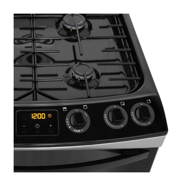 Zanussi ZCG63200XA 60cm Double Oven Gas Cooker - Stainless Steel