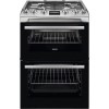 Zanussi 60cm Double Oven Gas Cooker with Catalytic Liners - Stainless Steel