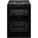 78753628/1/ZCG63260BE Refurbished Zanussi ZCG63260BE 60cm Double Oven Gas Cooker Black