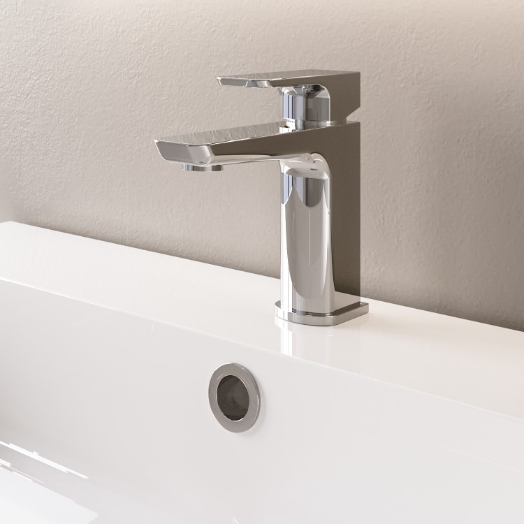 ONLY OPENED - Chrome Mono Basin Mixer Tap - Zana