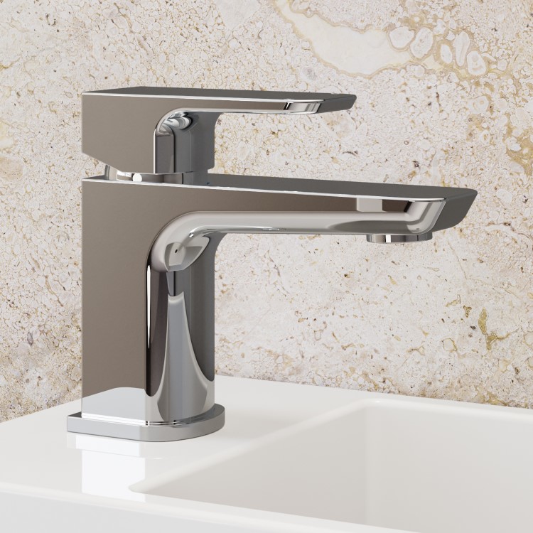 ONLY OPENED - Chrome Mono Basin Mixer Tap - Zana