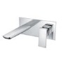 ALMOST PERFECT - Chrome Tall basin tap and wall mounted bath filler tap pack - Zana
