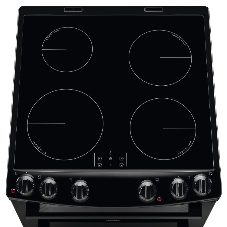 Refurbished Zanussi ZCI66050BA 60cm Electric Cooker With Induction Hob