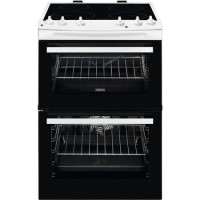 Zanussi ZCI66050WA 60cm Double Oven Electric Cooker With Induction Hob - White