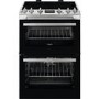 Refurbished Zanussi ZCI66250XA 60cm Double Oven Electric Cooker with Induction Hob Stainless Steel