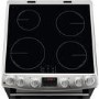 Refurbished Zanussi ZCI66250XA 60cm Double Oven Electric Cooker with Induction Hob Stainless Steel