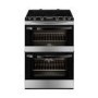 Zanussi ZCI68300XA 60cm Wide Double Oven Electric Cooker With Induction Hob - Stainless Steel