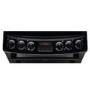 GRADE A1 - Zanussi ZCV46250BA 55cm Double Oven Electric Cooker With Ceramic Hob - Black
